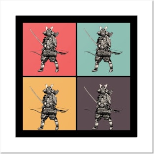 Bushido Pop Art Samurai Japanese Warrior Vintage Retro Streetwear Urban 546 Posters and Art